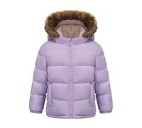 Soul Cal Girls 2 Zip Bubble Jacket Infants Long Sleeve Purple 4-5 Years