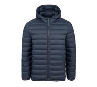 Soul Cal Mens Micro Bubble Hooded Jacket Navy XXL