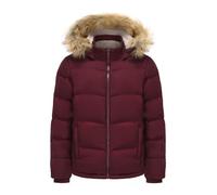 Soul Cal Womens 2 Zip Bubble Jacket Long Sleeve Burgundy 14