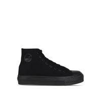 Soul Cal Womens Canvas High Top Platform Trainers Black/Black 5 (38)