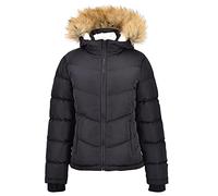 Soul Cal Womens Deluxe Winter Warmth Jacket Outerwear Top Black L