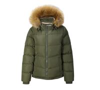 Soul Cal Womens Deluxe Winter Warmth Puffer Heavyweight Jacket Khaki 12