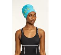 SOUL CAP Contrast Logo Swim Cap - Light Blue - XL