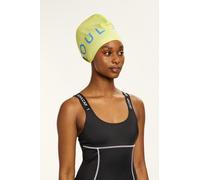 SOUL CAP Contrast Logo Swim Cap - Lime - L