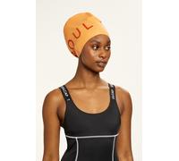SOUL CAP Contrast Logo Swim Cap - Orange - XL