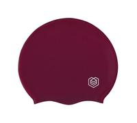 SOUL CAP - Large Swimming Cap for Long Hair - Designed for Long Hair, Dreadlocks, Weaves, Hair Extensions, Braids, Curls & Afros - Women & Men - Silicone (Burgundy, Medium)