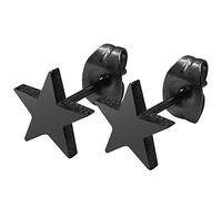 Soul-Cats 1 Pair Black Star Stud Earrings