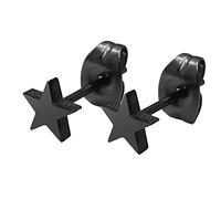 Soul-Cats 1 Pair Black Star Stud Earrings