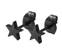 Soul-Cats 1 Pair Black Star Stud Earrings