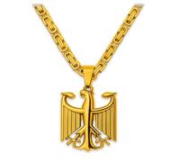 Soul-Cats 316L Stainless Steel Hand Polished Silver or Gold Cod Eagle Pendant Necklace, Various Chains & Lengths 55-70cm Gift Boxed, Kettenlänge: 70 cm, Stainless Steel