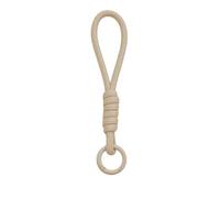 Soul-Cats Cord Carry Strap with Metal Ring Carabiner - Keychain, Bag Charm or Mobile Phone Strap - 14cm Lanyard - for Keys, Backpack, Purse - Individually or in Set, beige, 14 cm