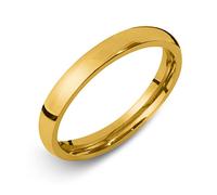 Soul-Cats® Finger Ring in Stainless Steel for Men or Woman Simple Glossy, Color:Gold, Size:20 mm, Width:3 mm