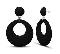 Soul-Cats Modern Statement Earrings for Women in Retro Style of the 80s Colourful Plastic Earrings Lightweight and Comfortable, Acrylic