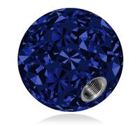 Soul-Cats Piercing Ball Screw Replacement Ball Crystal Gel Epoxy Ferido Various Sizes Navy Thread 1.6 mm Ball Size 4 mm
