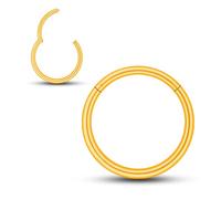 Soul-Cats Piercing Clicker Stainless Steel Segment Ring Septum Universal Nose Lip Ear, Stärke: 0,8mm x Ø 8mm