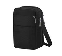 Soul-Cats Shoulder Bag Men's Bag Small Cross Bag Organiser Mobile Phone Case Shoulder Strap Waterproof, black, 23 x 15 x 8 cm, 146 Gramm