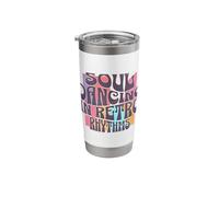 Soul Dancing in Retro Rhythms Groovy Stainless Steel Insulated Tumbler