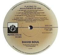 Soul, David - Soul, David Playing To An Audience Of One LP Private Stock PVLP1026 EX/EX 1977