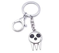 Soul Eater Keychain Death the Kid Pendant Soul Eater Evans Key Ring Printing Key Chain Small Cartoon Figure Soul Eater Creative Gift Maka Albarn Keychain