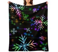 SOUL FLEX Custom Christmas Blanket, Personalized Flannel Blanket Xmas Throw Blanket for Sofa Couch Room Bed, for Men Women Daughter Son Kids