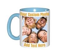 SOUL FLEX Custom Mug - Personalised Coffee Mug with Image, Logo, or Text | Custom Photo Cup | Customised 11 Oz Ceramic Tea Cup Taza Personalizadas Custom Gifts for Men & Women