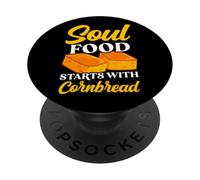 Soul Food Starts With Cornbread Southern Cooking Baker PopSockets Adhesive PopGrip