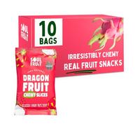 Soul Fruit - Dried Dragon Fruit - No Added Sugar - 100% Dried Fruit Snack - High in Fibre - Low Calorie Snacks - Lunchbox snacks - Gluten Free - Healthy Snacks for Adults & Kids 10 x 30g Packs