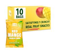 Soul Fruit - Freeze Dried Mango Crisps - Crunchy Dried Fruit Snack - No Added Sugar - High in Fibre - Low Calorie Snacks - Gluten Free - Healthy Snacks for Adults & Kids - 10 x 20g