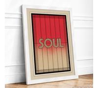 Soul in Transition Art Deco Framed Wall Art Print A4 White