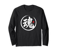 “Soul” Japanese Kanji Word Graphic Long Sleeve T-Shirt