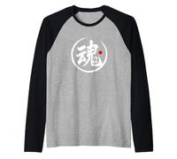 “Soul” Japanese Kanji Word Graphic Raglan Baseball Tee
