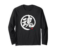 “Soul” Japanese Word Character Writing Long Sleeve T-Shirt