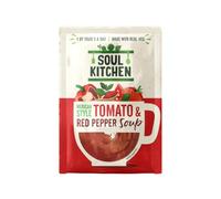 Soul Kitchen Soup | Healthy Packet Instant Soup | Vegan & Gluten-Free | 12 x 25g (Pack of 12, Mexican style Tomato & Red Pepper Soup)
