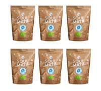 Soul Mate Yerba Mate Tea Despalada sin Humo 6x500g - Organic Loose Leaf Tea, Air-dried without Sticks