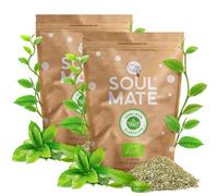 Soul Mate Yerba Mate Tea Elaborada sin Humo 2x500g - Organic Loose Leaf Tea, Air-dried with Sticks