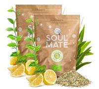 Soul Mate Yerba Mate Tea with Mint & Lemon 2x500g - Organic Loose Leaf Tea, Refreshing Infusion