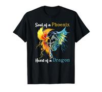 Soul of a Phoenix Heart of a Dragon Value Graphic T-Shirt