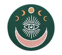 Soul of The Moon Collection: Eye of Truth Patch Iron On | Moon, Sun Badge, Hand Embroidery, Stars Applique, Sew-On for Adults - Finally Home