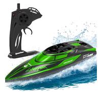 Soul & Saints Remote Controlled Boat, RC Boat 25 km/h, Racing Boat for Pools and Lakes, 80 m Radio Range, 2.4 GHz, USB Charge, Water Toy for Children and Adults