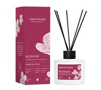 Soul & Scents 120Ml Blossom Reed Diffuser Set | Free 6 Fiber Reed Sticks | Toxin Free & Stress Relief | Long Lasting | Smoke Less Room Freshener for Home, Bedroom, Living Room & Office