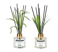 Soul & Scents Citronella & Lemongrass Reed Diffuser Set - 120ml with 6 Fiber Sticks Each | Stress Relief & Aromatherapy | Scented Air Freshener for Home, Bedroom, Bathroom & Office | Pack of 2