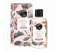 Soul & Scents Midnight Rose Reed Diffuser Refill - 300ml | Free 12 Fiber Reed Sticks | Stress Relief & Aromatherapy | Long-Lasting Scented Air Freshener for Home, Bedroom, Bathroom & Office