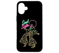 Soul Sista Afro 70s Soul Music Retro Disco Black Funk Lovers Case for iPhone 16 Plus