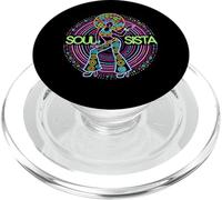 Soul Sista Afro 70s Soul Music Retro Disco Black Funk Lovers PopSockets PopGrip for MagSafe
