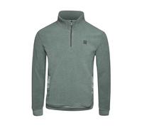 Soul Star Mens Fleece Jacket 1/4 Zip High Neck 100% Polyester Long Sleeve Jackets for Men, Green Colour, size- M