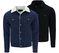 Soul Star Men's Mink Denim Jacket, Blue (Blue 2D3A4A), Large (Size:Large)