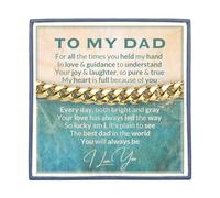 Soul Statement Cuban Link Chain Bracelet for Men - Stainless Steel, Personalized Meaningful Message Card with Bible Verse on back, For Anniversary, Birthday, Promise to My Husband, Son, Dad, Boyfriend