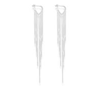 Soul Statement Vintage Country Western Jewelry for Women: Dangle Boho Turquoise & Bronze Patina Earrings with Long Copper Tassel Chains | Dangle Earring Set, Cowgirl Style Geometric Concert Festival