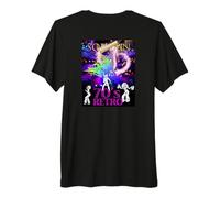 Soul Train_Funky_016_Back Printed Premium T-Shirt