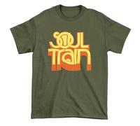 Soul Train T Shirt - Gladys Knight Disco Funk 70s Retro M/Khaki